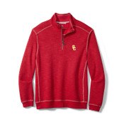 USC Trojans Men's Cardinal SC Interlock Sport Tobago Bay 1/2 Zip Top